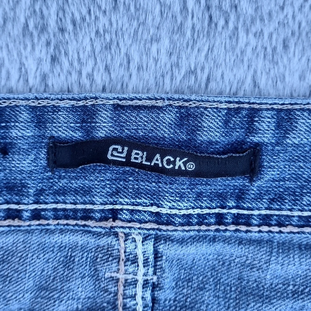 Black Premium Distressed Jeans Medium Wash 34x30 - Picture 5 of 14